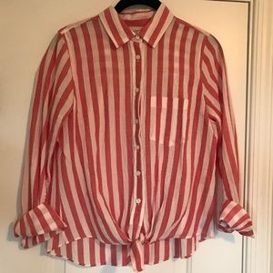 Tie Front Button-Down